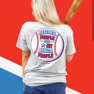 Baseball People (Heather Light Grey) Short Sleeve w/ Pocket